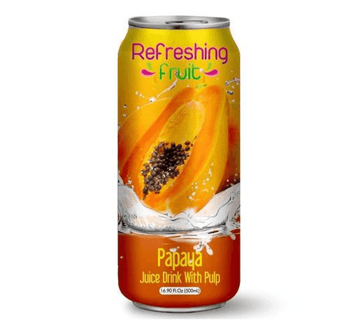 REFRESHING FRUIT LATA PAPAYA 24/500ML