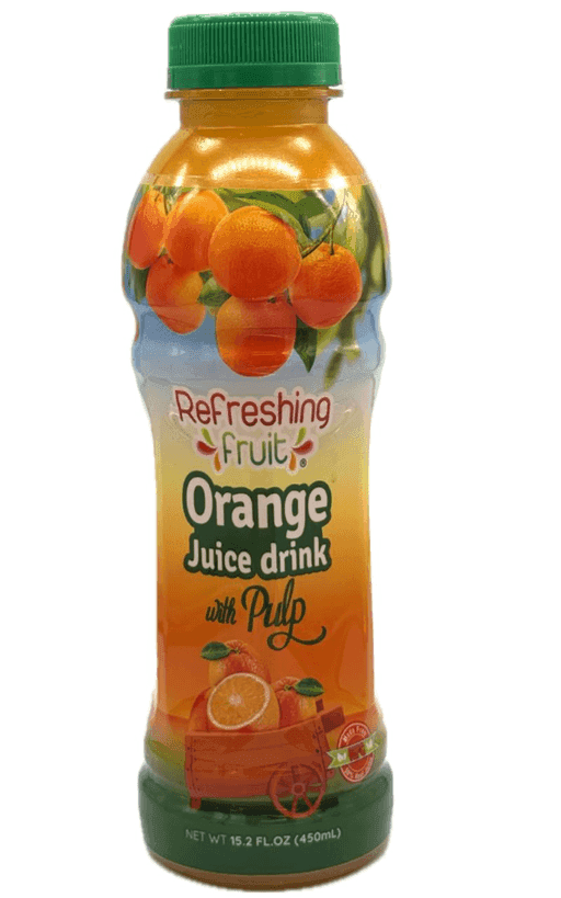 REFRESHING FRUIT ORANGE JUICE 24/450ML