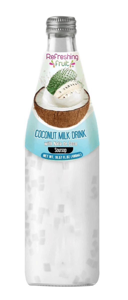 REFRESHING FRUIT NATA GUANABANA 12/ 490 ML.