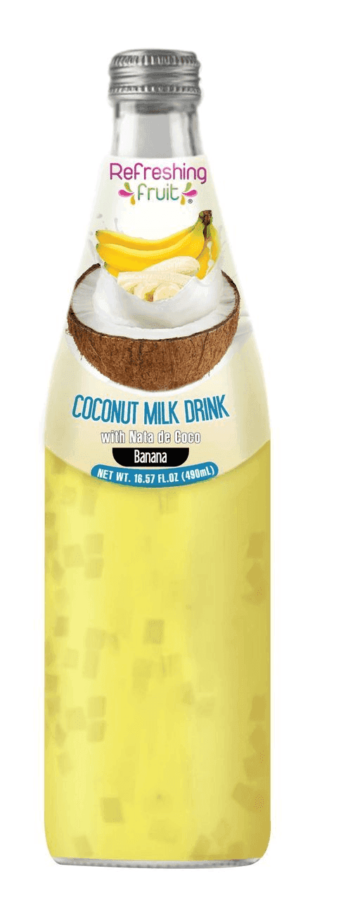 REFRESHING FRUIT NATA BANANA 12/ 490 ML.