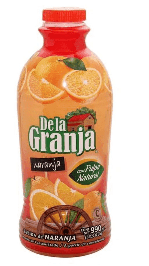 DE LA GRANJA JUGO DE NARANJA PET 6/ 990 ML.