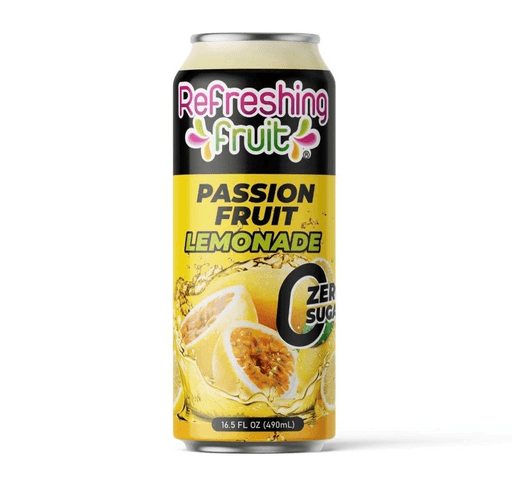 REFRESHING FRUITLATA ZERO SUGAR PASSION FRUIT LEMONADE 24/490ML