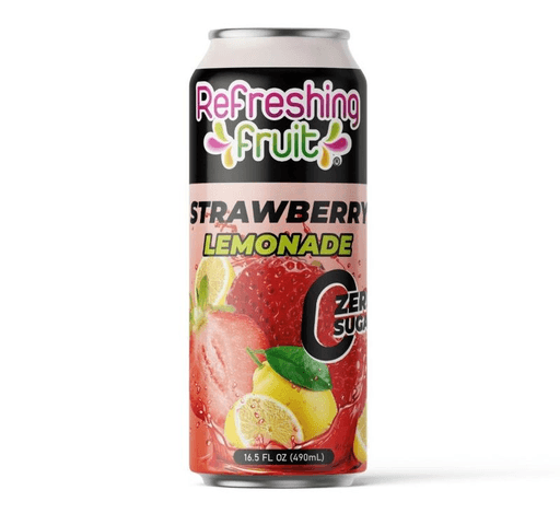 REFRESHING FRUITLATA ZERO SUGAR STRAWBERRYLEMONADE 24/490ML