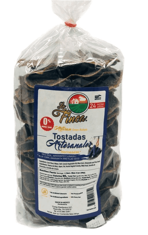 LA FINCATOSTADA HORNEADA DE MAIZ AZUL CON AMARANTO Y LINAZA 12/8.84OZ