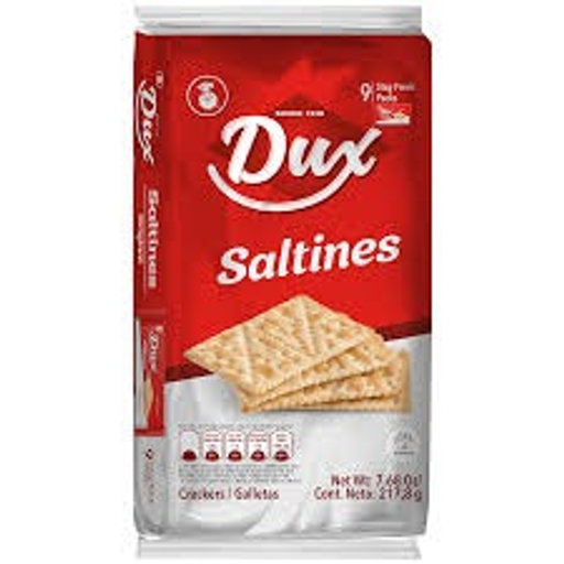 DUX SALTINES CRACKERS BAG 18/7.62 OZ