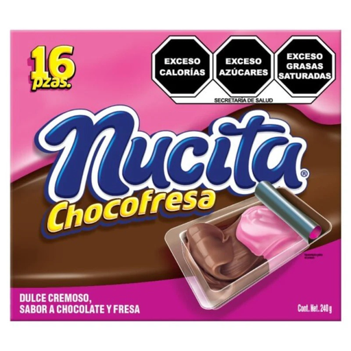 NUCITA CHOCO FRESA DISPLAY 24/16/7.9 OZ