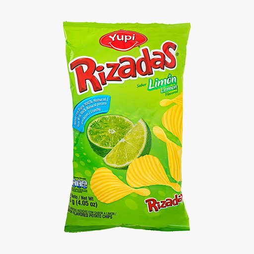 YUPI RIZADAS LEMON 20/4.05 OZ