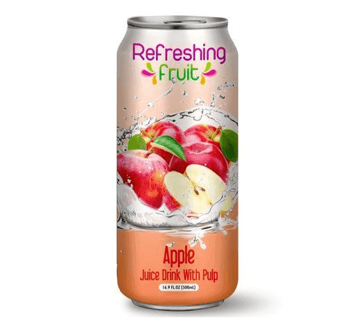 REFRESHING FRUIT LATA APPLE 24/ 500 ML.