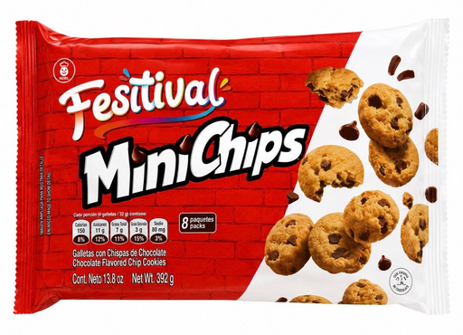 FESTIVAL MINICHIPS COOKIES BAG 12/9.88OZ