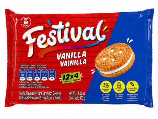 FESTIVAL VANILLA COOKIE BAG 12/14.2 OZ