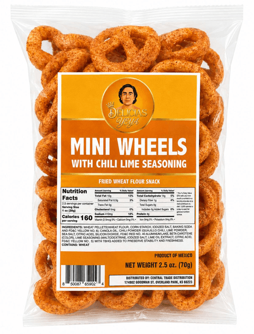 Ruedas Chili Lime Fried Wheat Snack Case 28