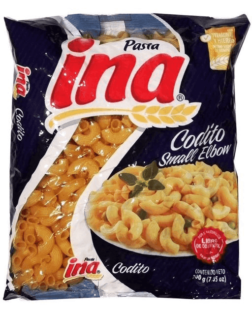 INA PASTA CODITO 20X200 GR