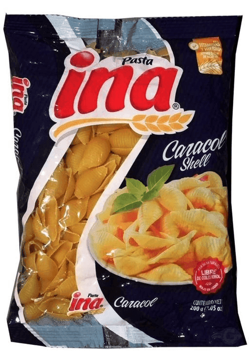 INA PASTA CARACOL 20X200 GR