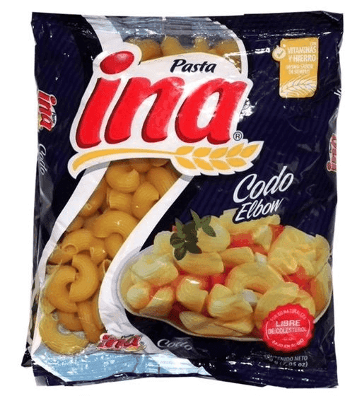 INA PASTA CODO 20X200 GR