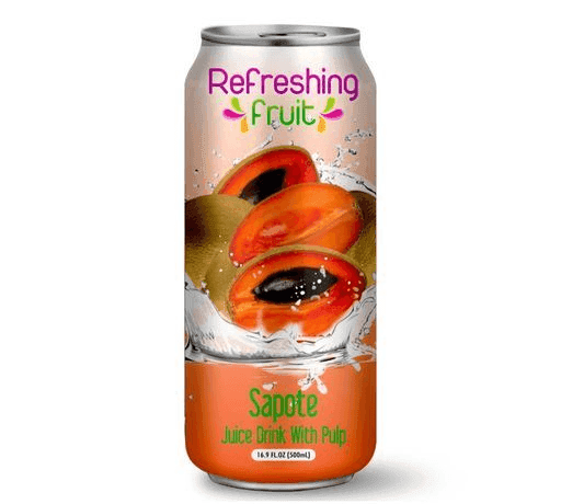REFRESHING FRUIT LATA ZAPOTE/MAMEY 24/ 500 ML.