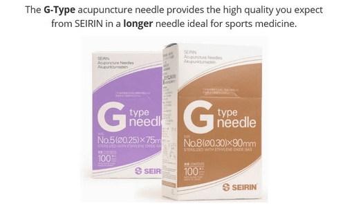 Seirin Needles G, .30 x 75 mm - Box of 100
