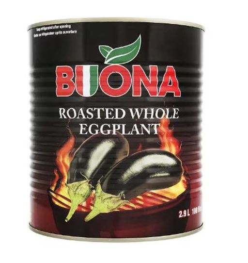 BUONA whole roasted eggplants