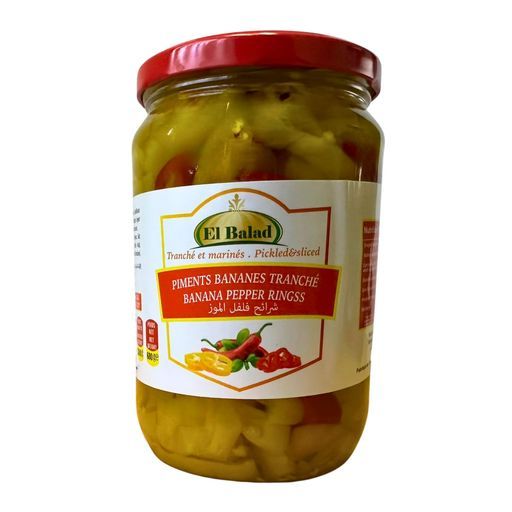 EL BALAD BANANA PEPPERS RINGS 12X720GR
