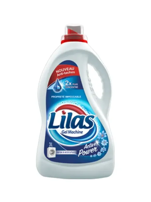LILAS GEL À LESSIVE ACTIVE POWER 4X3L