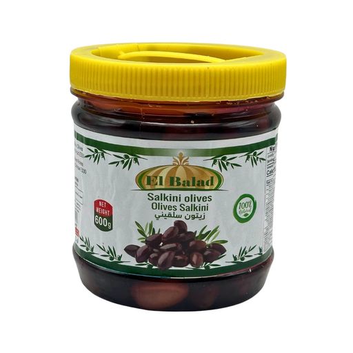 EL BALAD OLIVES NOIR SALKINI 6X600GR