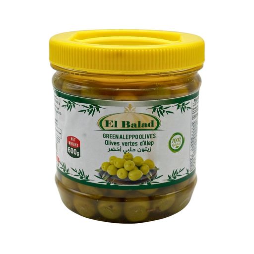 EL BALAD OLIVES VERTES ALEP 6X600GR