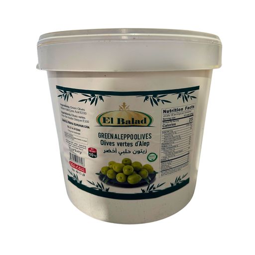 EL BALAD OLIVES VERTES ALEP 10KG