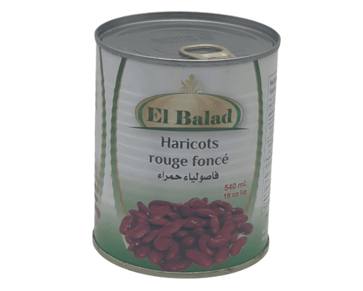 EL BALAD HARICOTS ROUGE EN CONSERVE / CANNED RED BEANS 12X540ML